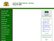 Tablet Screenshot of andoverarchers1982.com